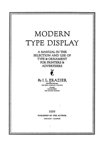 Modern type display