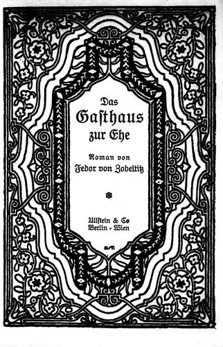 Das Gasthaus zur Ehe