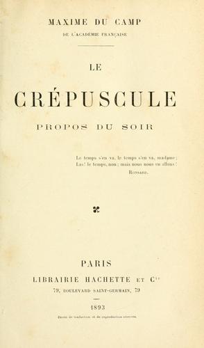Le crépuscule