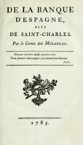 De la Banque d'Espagne, dite de Saint-Charles