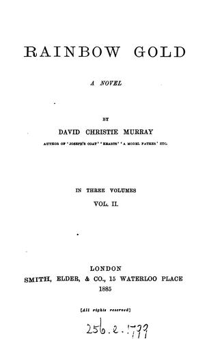 RAINBOW GOLD A NOVEL