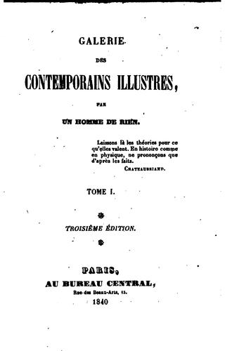 Galerie des contemporains illustres