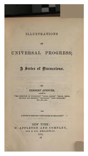 Illustrations of universal progress: A Series of Discussions