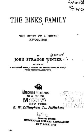 The Binks Family: The Story of a Social Revolution