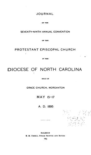 Journal of the ... Annual Convention, Diocese of North Carolina