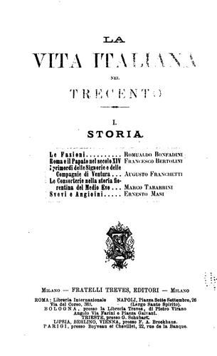 La vita italiana nel trecento