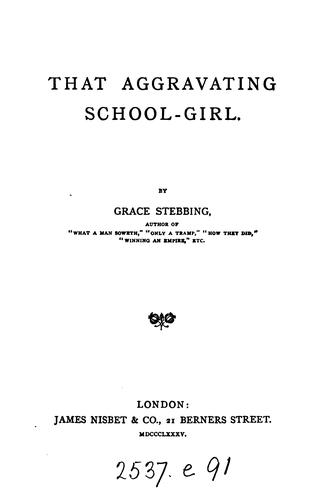 That aggravating school-girl