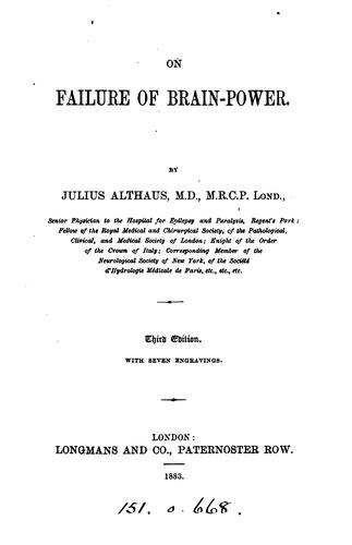 On failure of brain-power