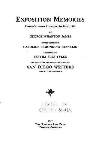 Exposition Memories: Panama-California Exposition, San Diego, 1916