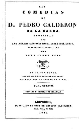 las comedias de d.pedro calderon de la barca