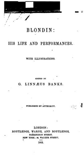Blondin: His Life and Performances