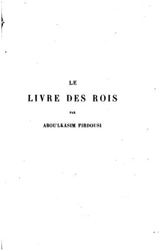 Le livre des rois