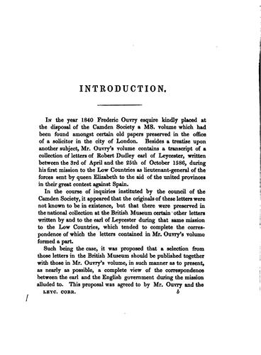 Correspondence of Robert Dudley, Earl of Leycester