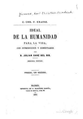 Ideal de la humanidad para la vida