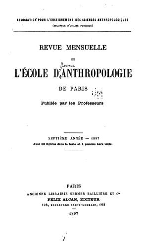 Revue anthropologique