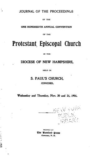 Journal of the ... Annual Convention, Diocese of New Hampshire