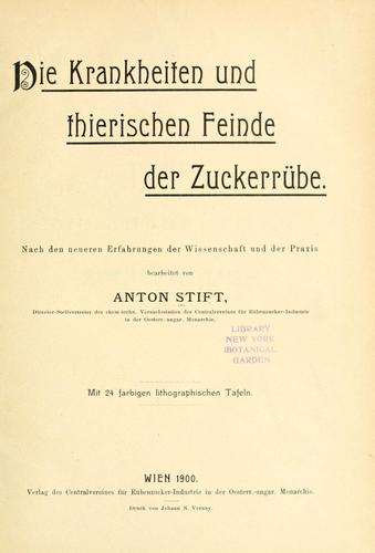 Die Krankheiten der Zuckerrübe