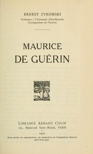 Maurice de Guérin