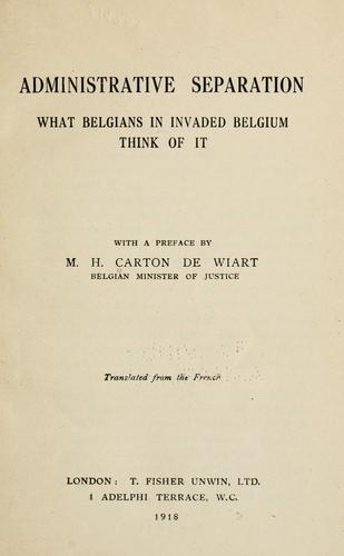 Administrative separation