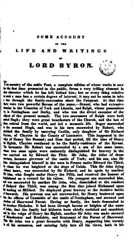 The works of lord Byron
