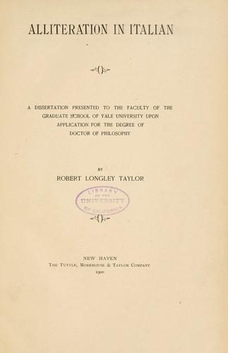 Alliteration in Italian ...