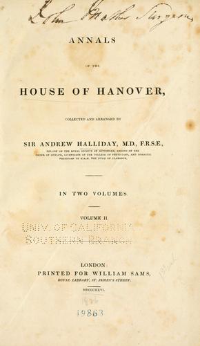 Annals of the house of Hanover