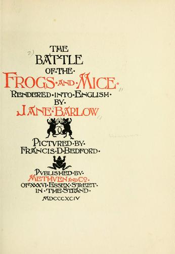The battle of the frogs and mice