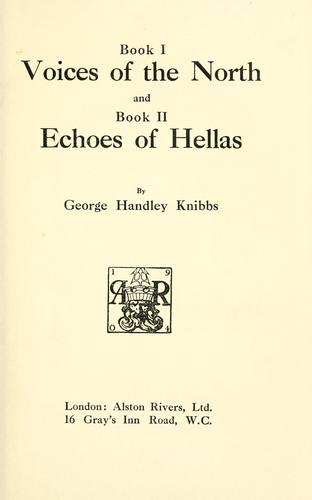 Book I, voices of the north