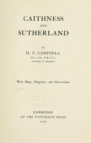 Caithness and Sutherland