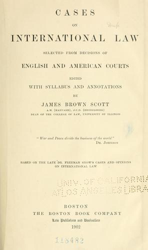 Cases on international law