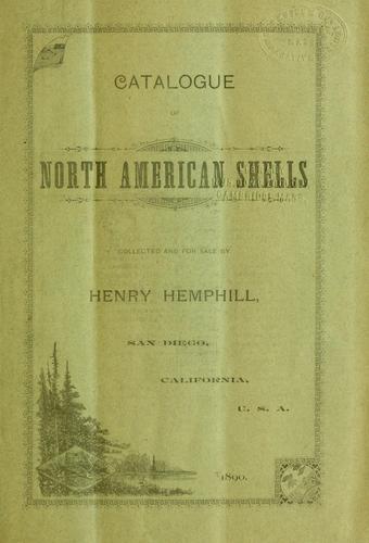 Catalogue of North American shells
