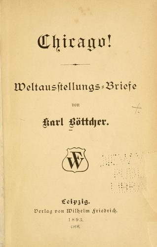 Chicago! Weltaustellungs-Briefe.