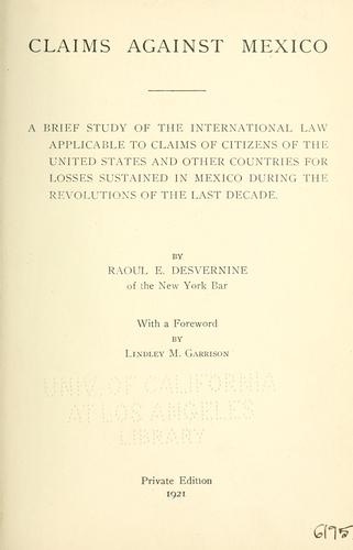 Claims against Mexico