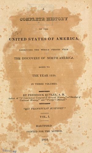 A complete history of the United States of America
