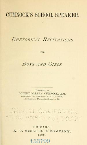 (Cumnock's) school speaker.