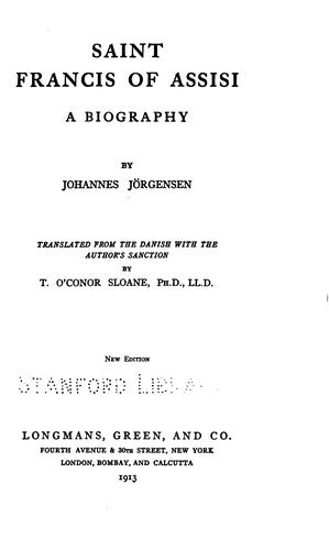 Saint Francis of Assisi: A Biography