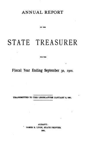 Annual Report of the State Treasurer