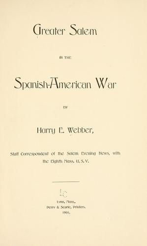 Greater Salem in the Spanish-American war