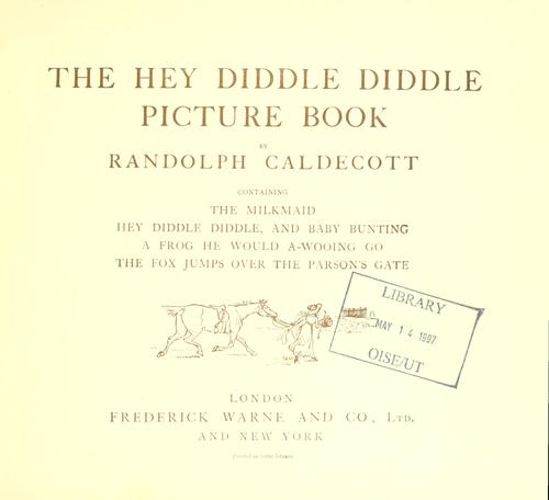 The hey diddle diddle picture book