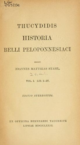 Historia belli Peloponnesiaci