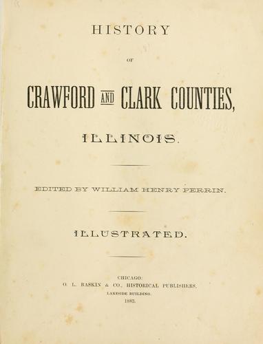 History of Crawford and Clark counties, Illinois
