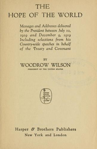 The hope of the world