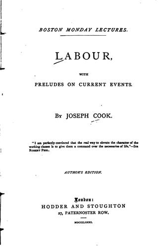 Labor, with Preludes on Current Events