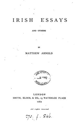 irish essays and others