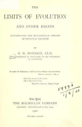 The limits of evolution