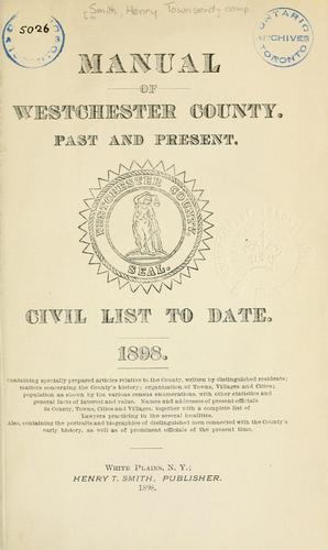 Manual of Westchester county.