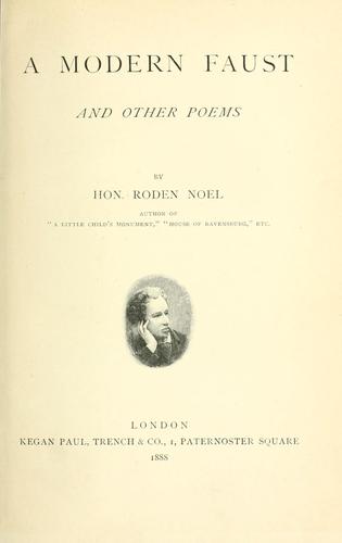 A modern Faust and other poems