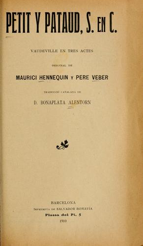 Petit y Pataud, S. en C.