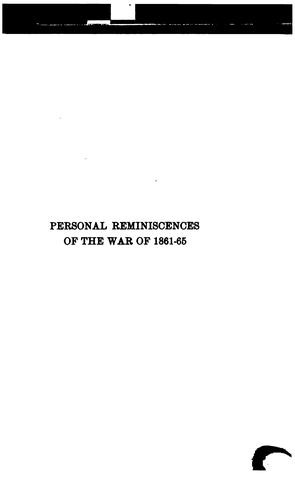 War Reminiscences and Stuart's Cavalry Campaigns