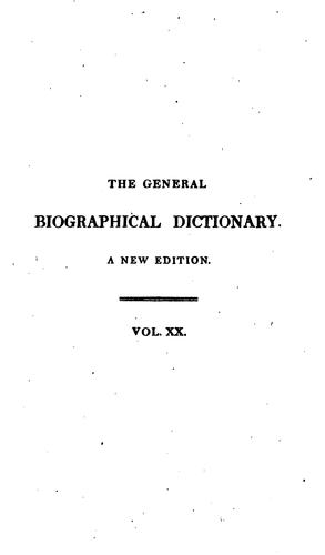 The General Biographical Dictionary